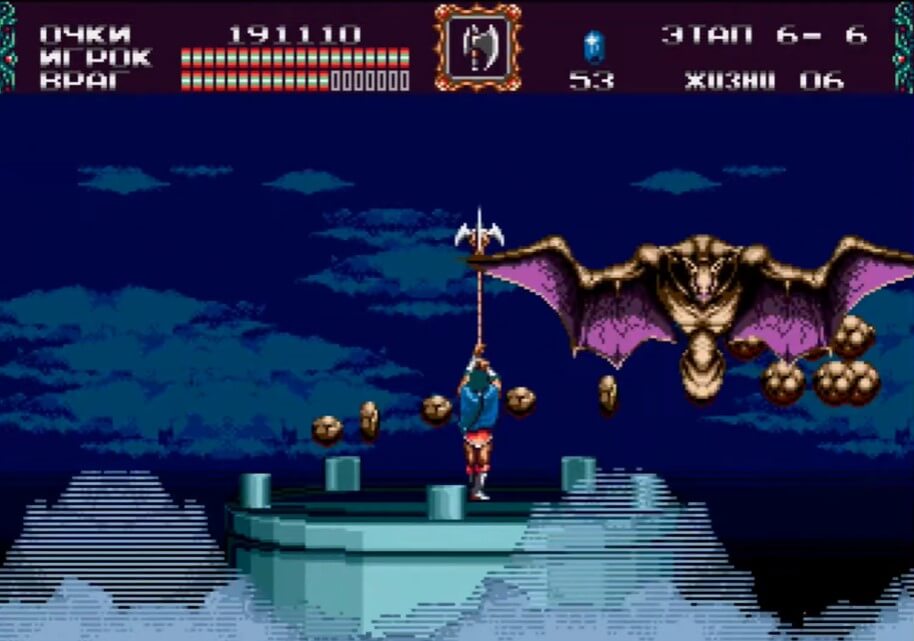 Castlevania Bloodlines - геймплей игры Sega Mega Drive\Genesis